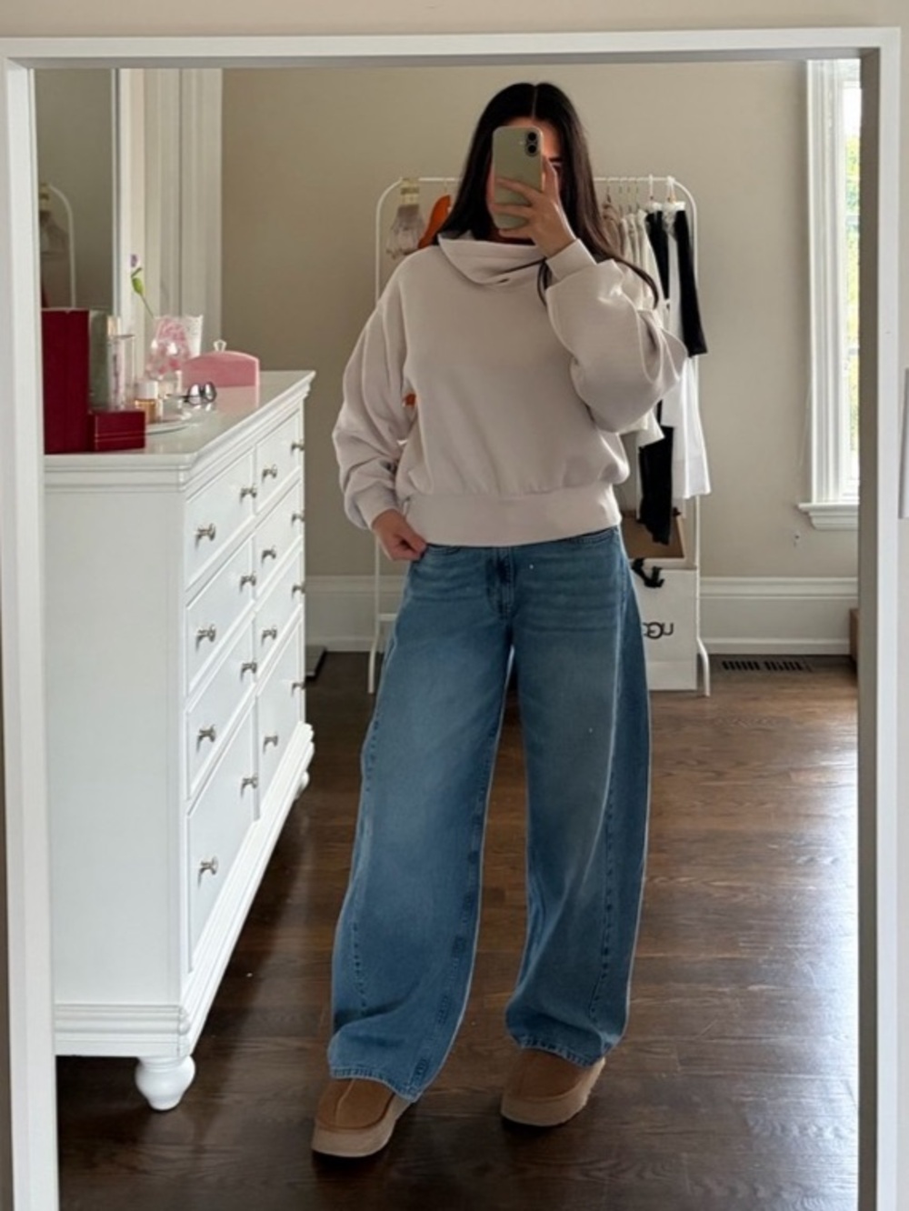 lululemon Oversized Top in Cream Size 6 Like New